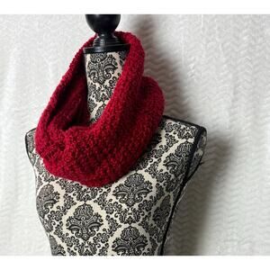 Solid Crochet Infinity Scarf/ Loop Scarf/ Cowl Scarf/ Handmade Scarf